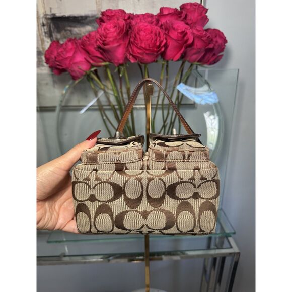 Vintage Coach Mini Legacy Signature Gallery Purse - Picture 4 of 10